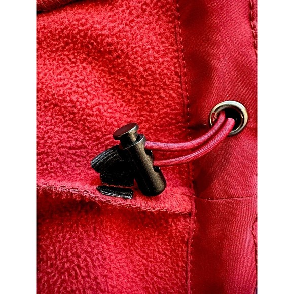 Men's Omni Wind Maroon & Black Hooded Jacket in Size Large - Picture 4 of 10